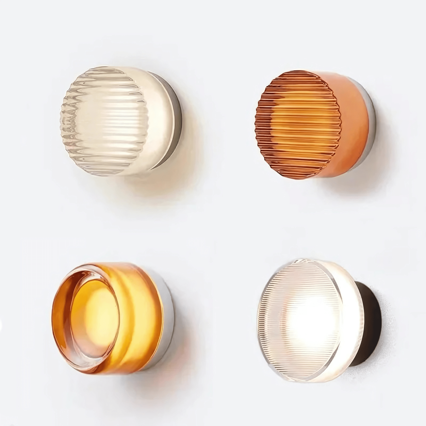 Modern Wall Light with Integrated LED – 7 Unique Styles for Elegant Interiors, Metal and Glass Design, Indoor Use
