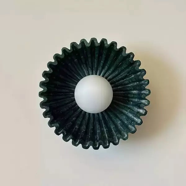 Modern Ceramic Flower Wall Light with Warm LED Glow