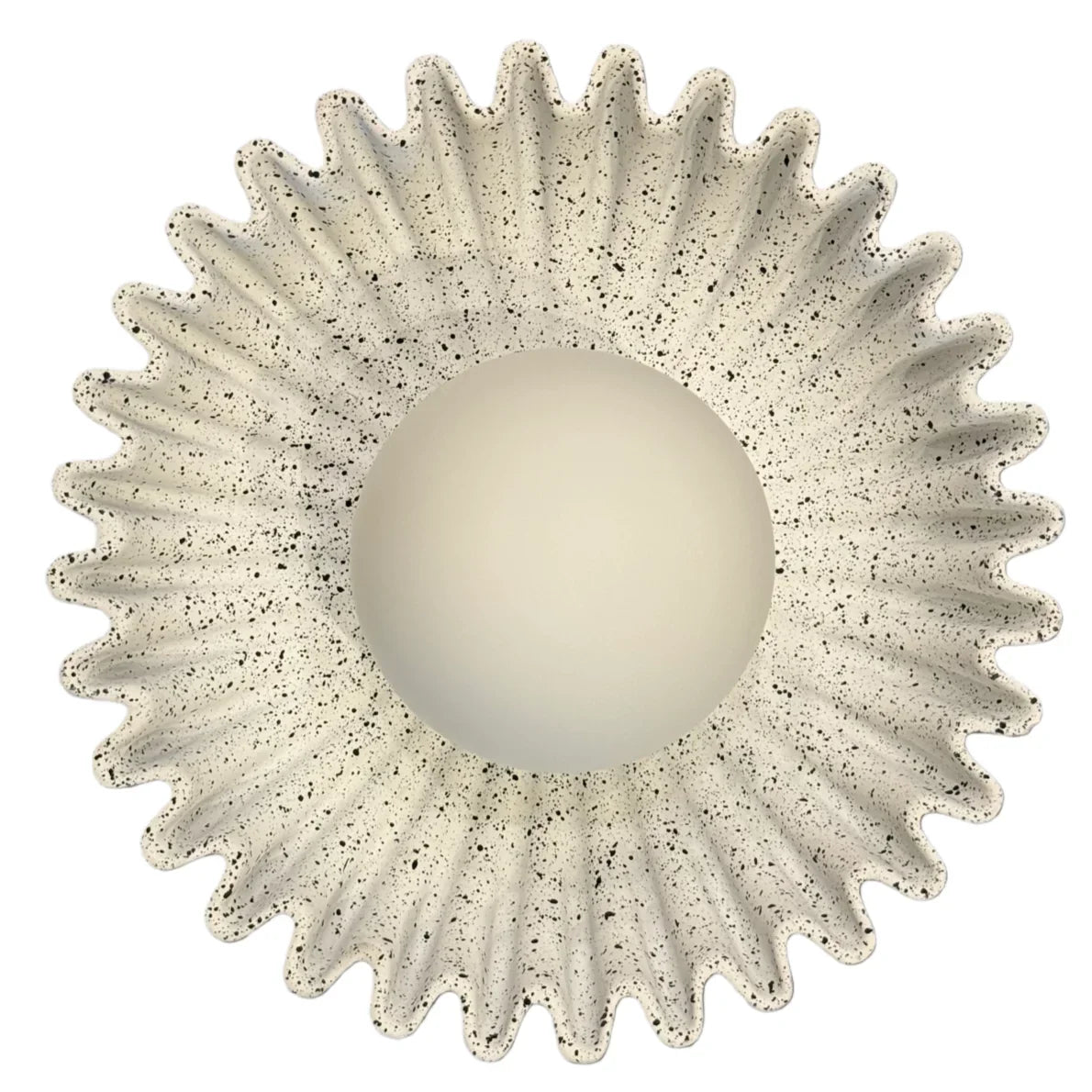 Modern Ceramic Flower Wall Light with Warm LED Glow