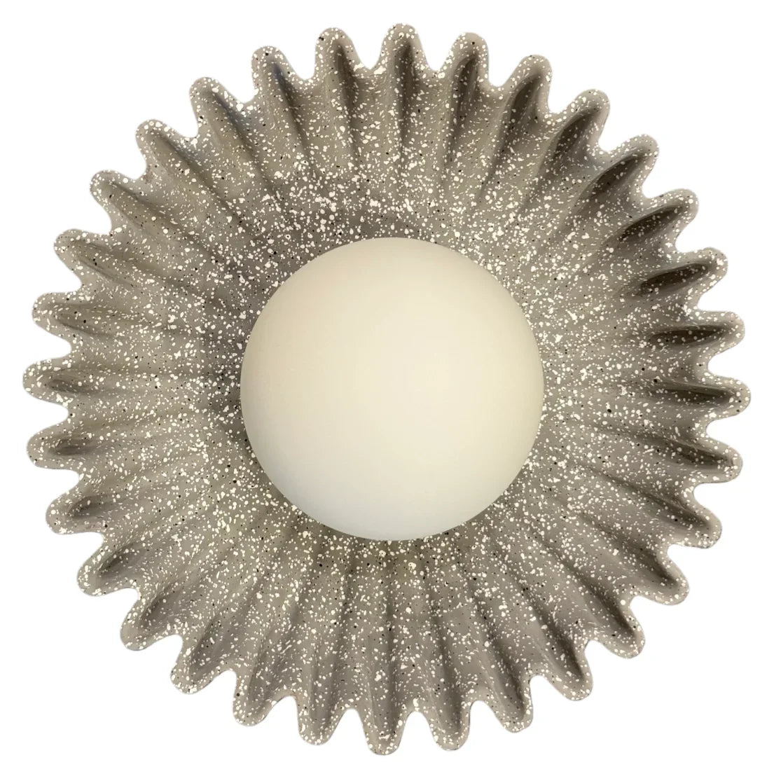 Modern Ceramic Flower Wall Light with Warm LED Glow