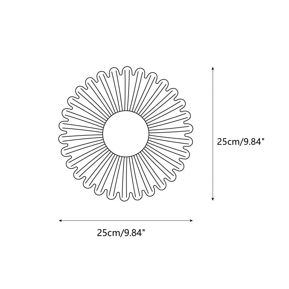Modern Ceramic Flower Wall Light with Warm LED Glow
