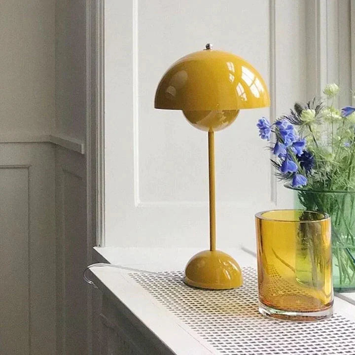 Contemporary Nordic Mushroom Table Lamp with 3 Brightness Levels