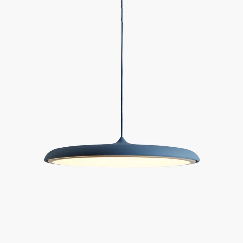 Modern LED Pendant Light – Ultra-Thin Disc Shade Ceiling Lamp for Living Room or Dining Room