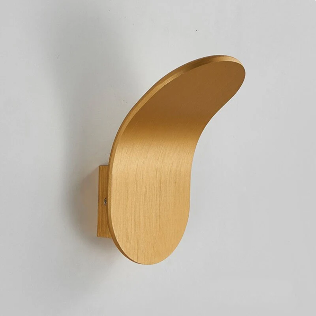Minimalist Nordic LED Wall Lamp with Curved Metal Design