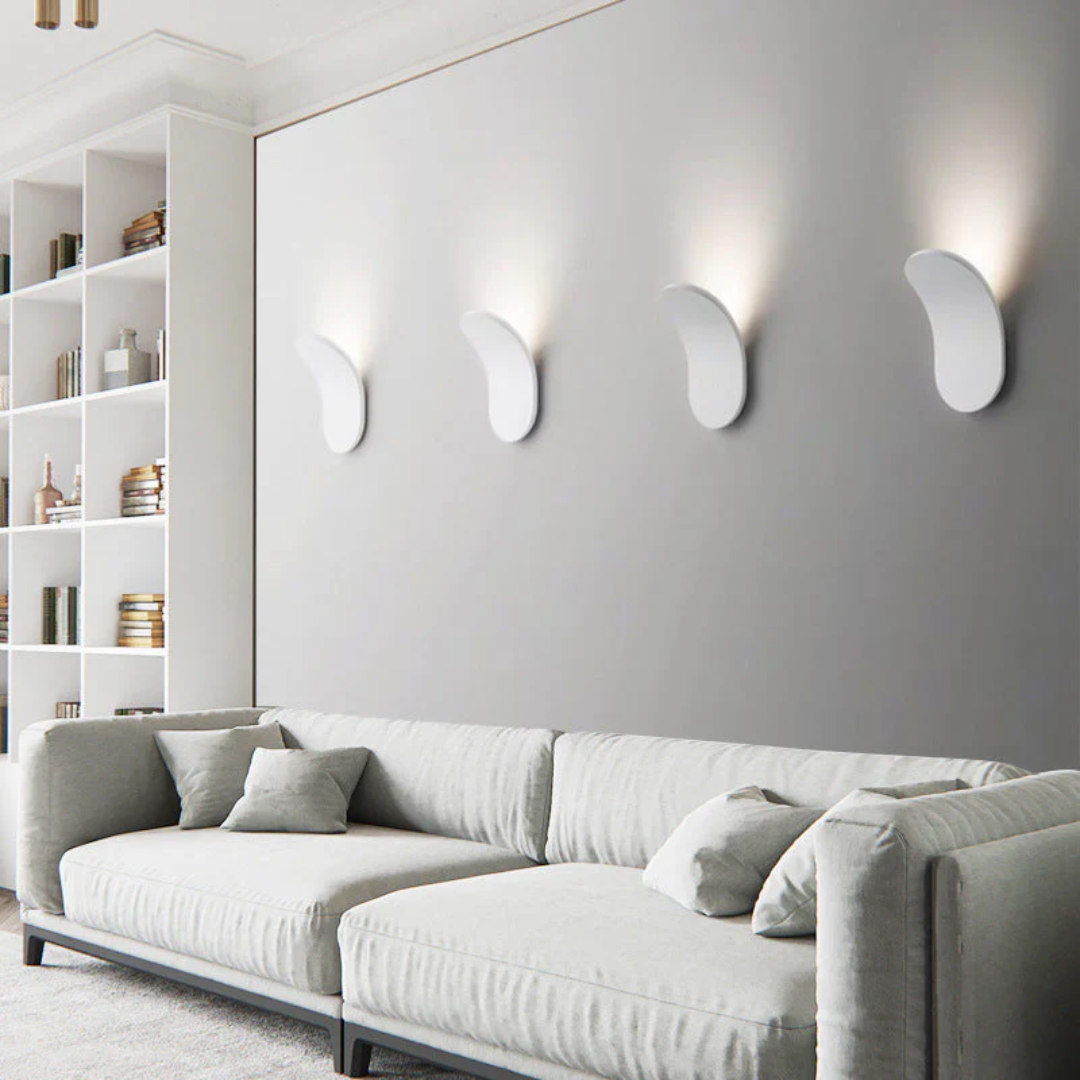 Minimalist Nordic LED Wall Lamp with Curved Metal Design