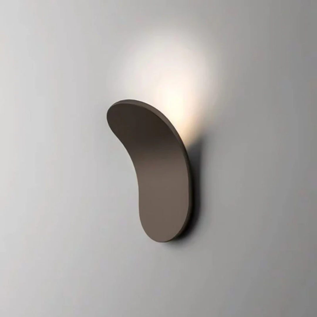 Minimalist Nordic LED Wall Lamp with Curved Metal Design