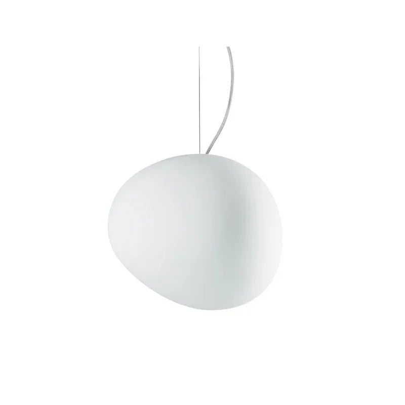 Modern Organic Pendant Light – Round Irregular Ceiling Lamp with Minimalist Design