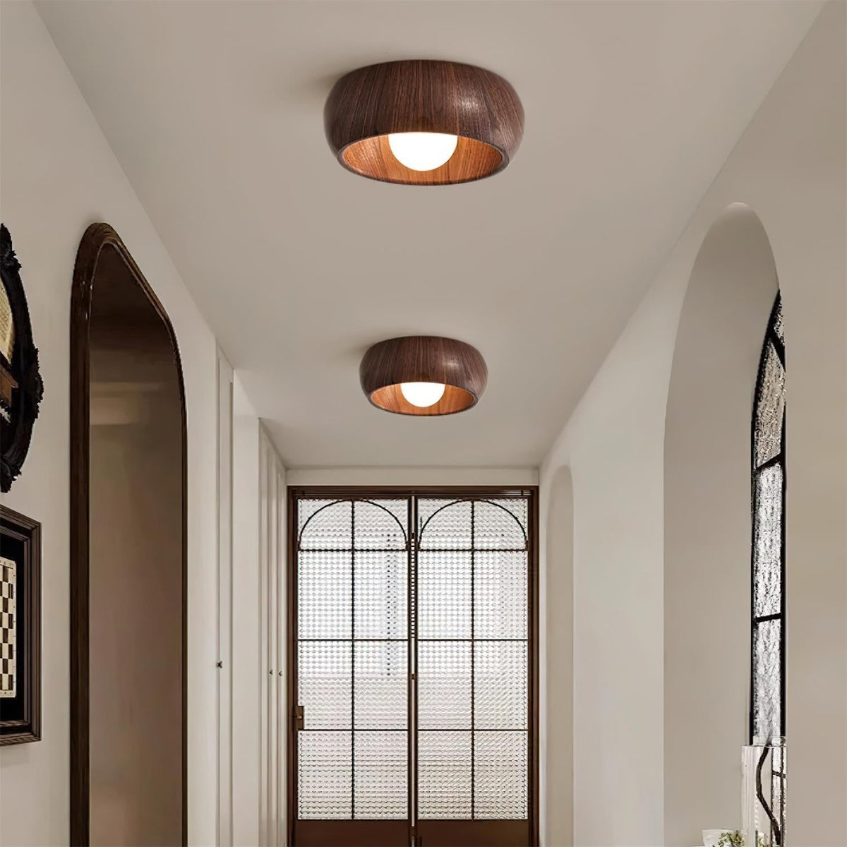 Modern Wooden LED Ceiling Light
