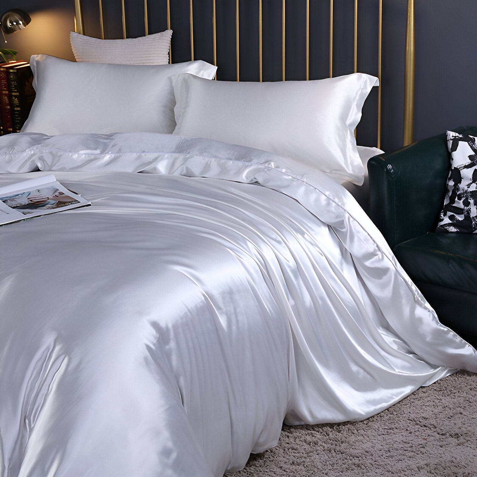 Mulberry Silk Duvet Cover with Breathable Temperature-Regulating Design