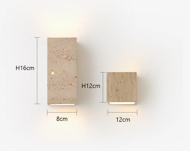 Natural Stone Look Wall Lamp for Garden Hallway and Bathroom