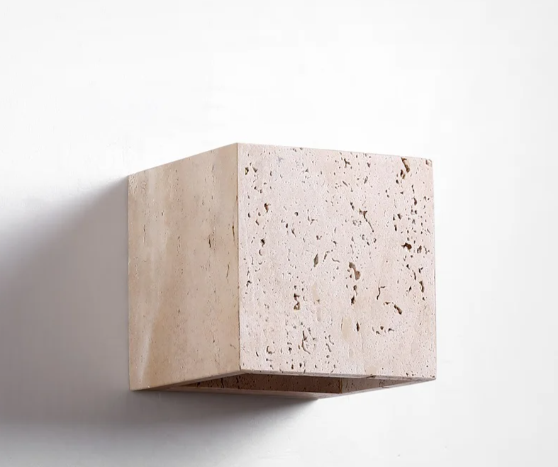 Natural Stone Look Wall Lamp for Garden Hallway and Bathroom
