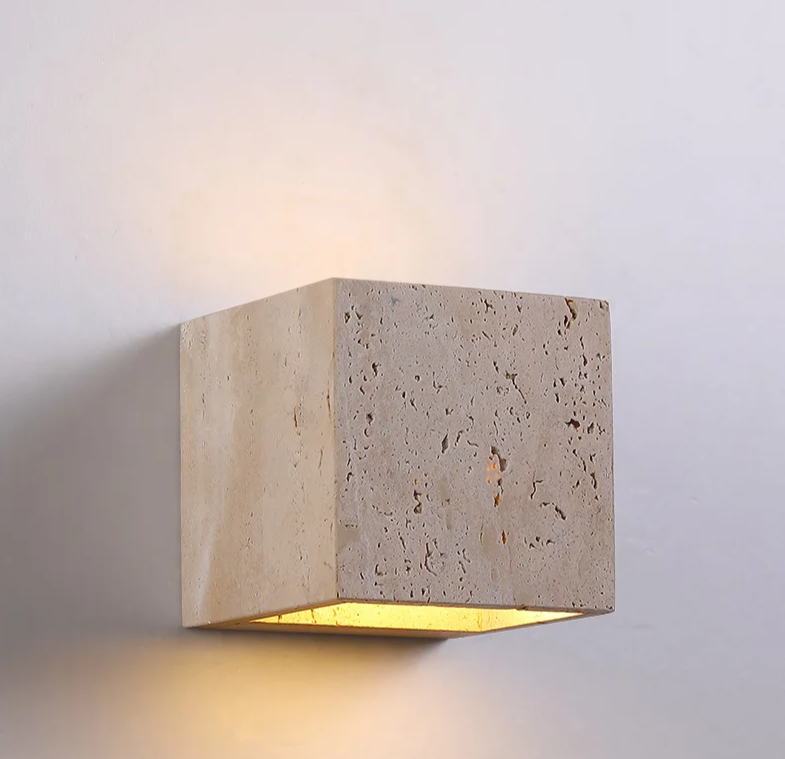 Natural Stone Look Wall Lamp for Garden Hallway and Bathroom
