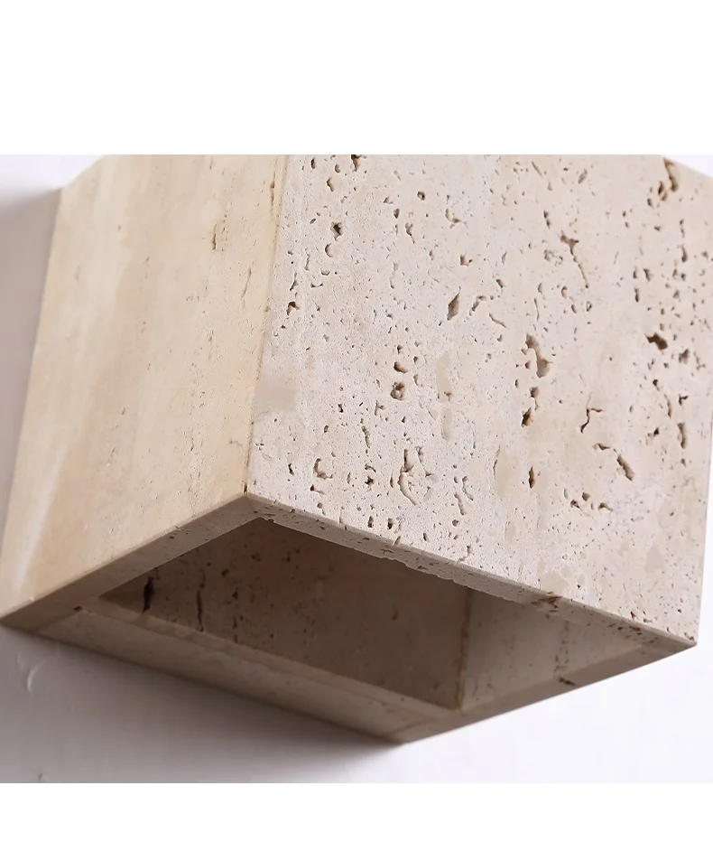 Natural Stone Look Wall Lamp for Garden Hallway and Bathroom