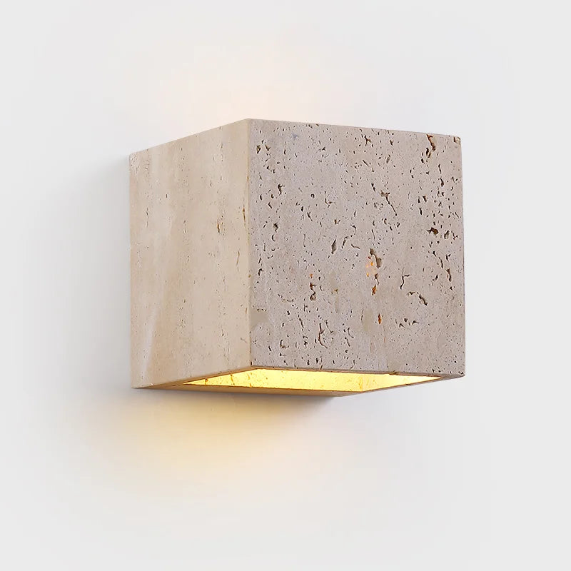 Natural Stone Look Wall Lamp for Garden Hallway and Bathroom