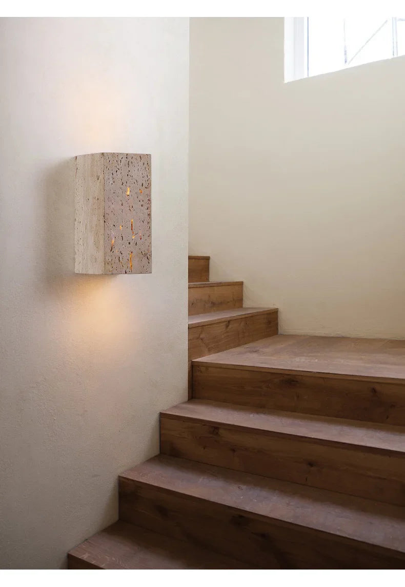 Natural Stone Look Wall Lamp for Garden Hallway and Bathroom