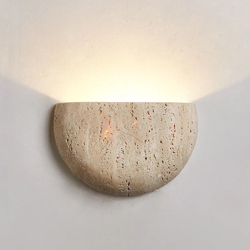 Natural Stone Wall Lamp for Subtle Ambient Home Decor Lighting