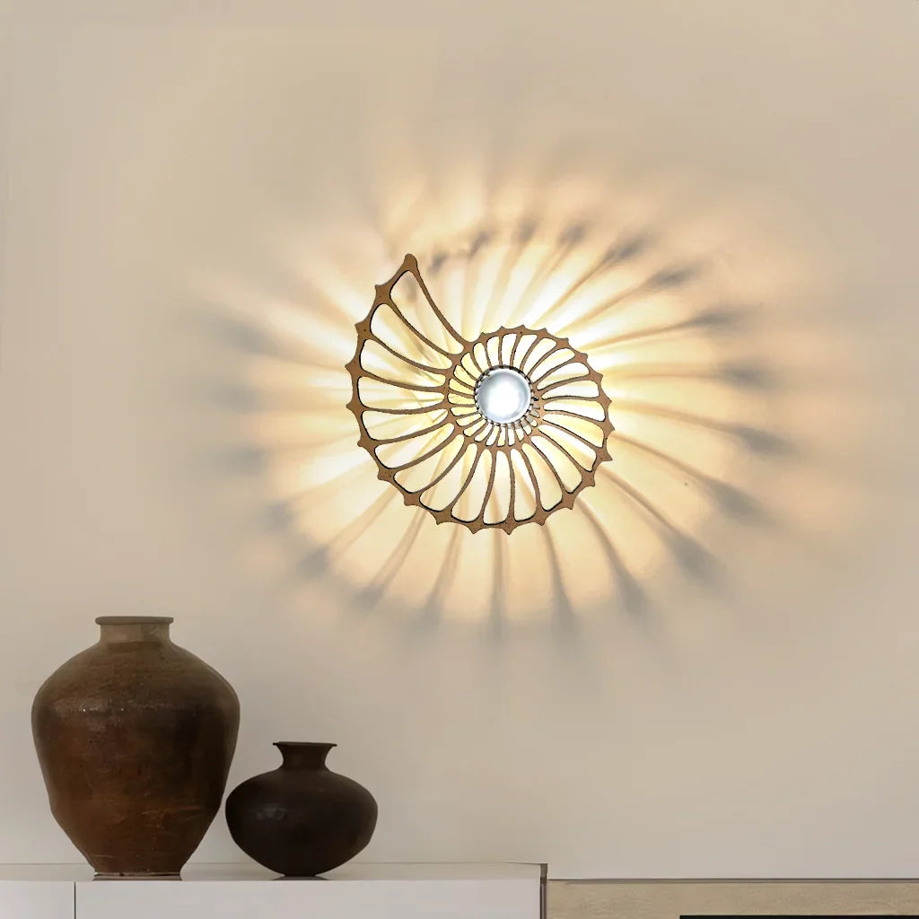Nautilus Shell Decorative LED Wall Light