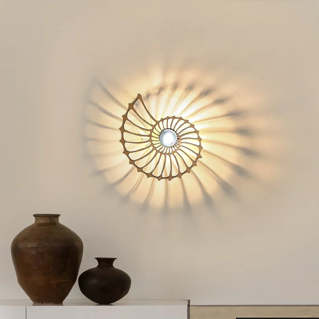Nautilus Shell Decorative LED Wall Light
