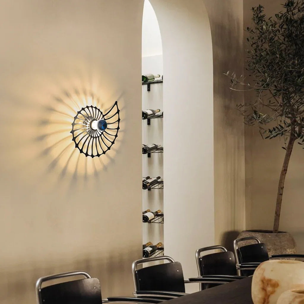 Nautilus Shell Decorative LED Wall Light