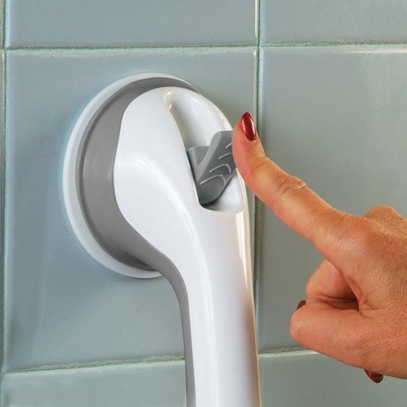 Non-Slip Drill-Free Suction-Mount Shower Handrail