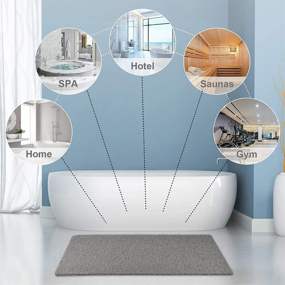Non-Slip Shower Mat with Soft Anti-Slip Design for Safe Bathroom Use – Versatile Textured Bath Mat