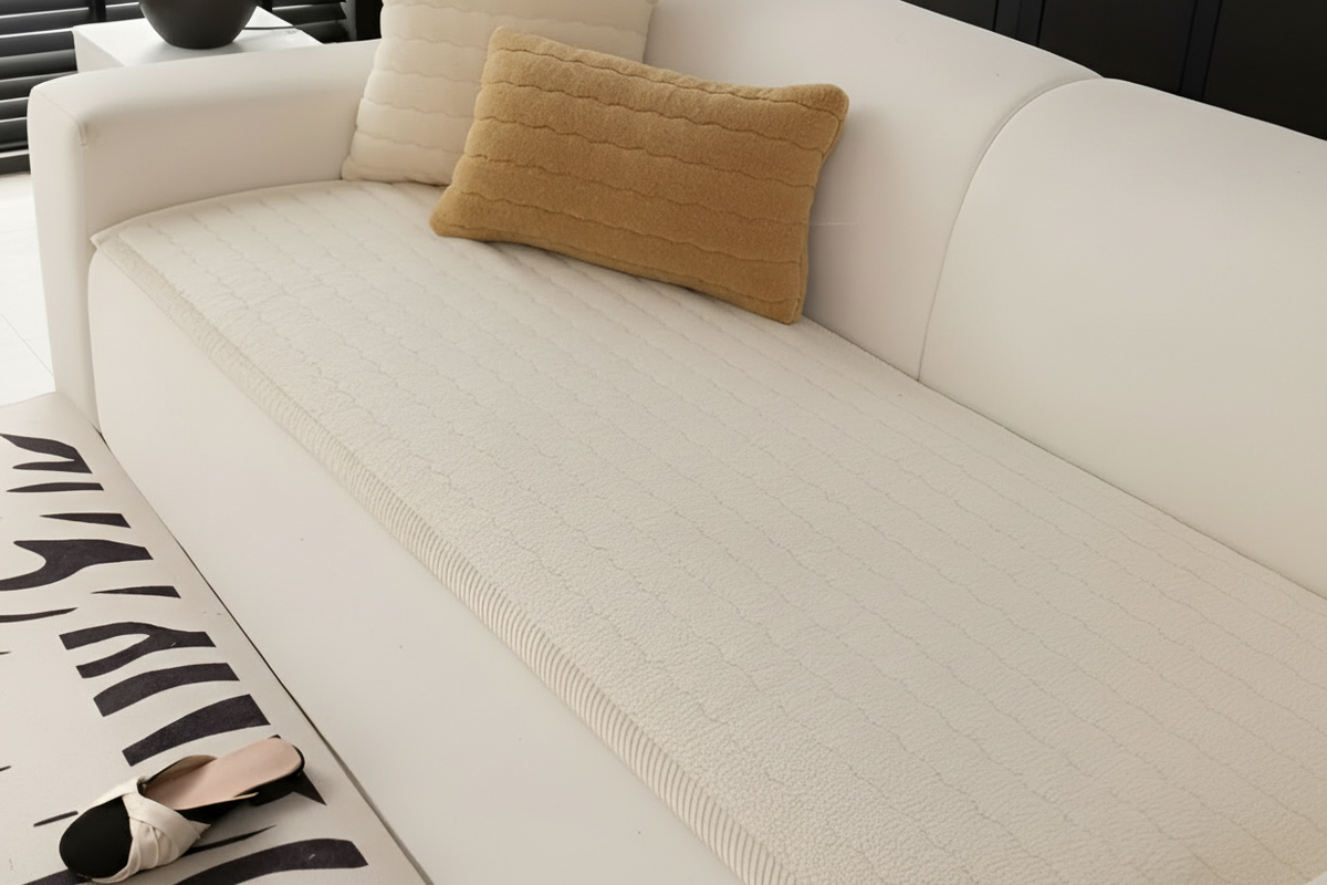 Non-Slip Quilted Cover for Loveseats and Sofas