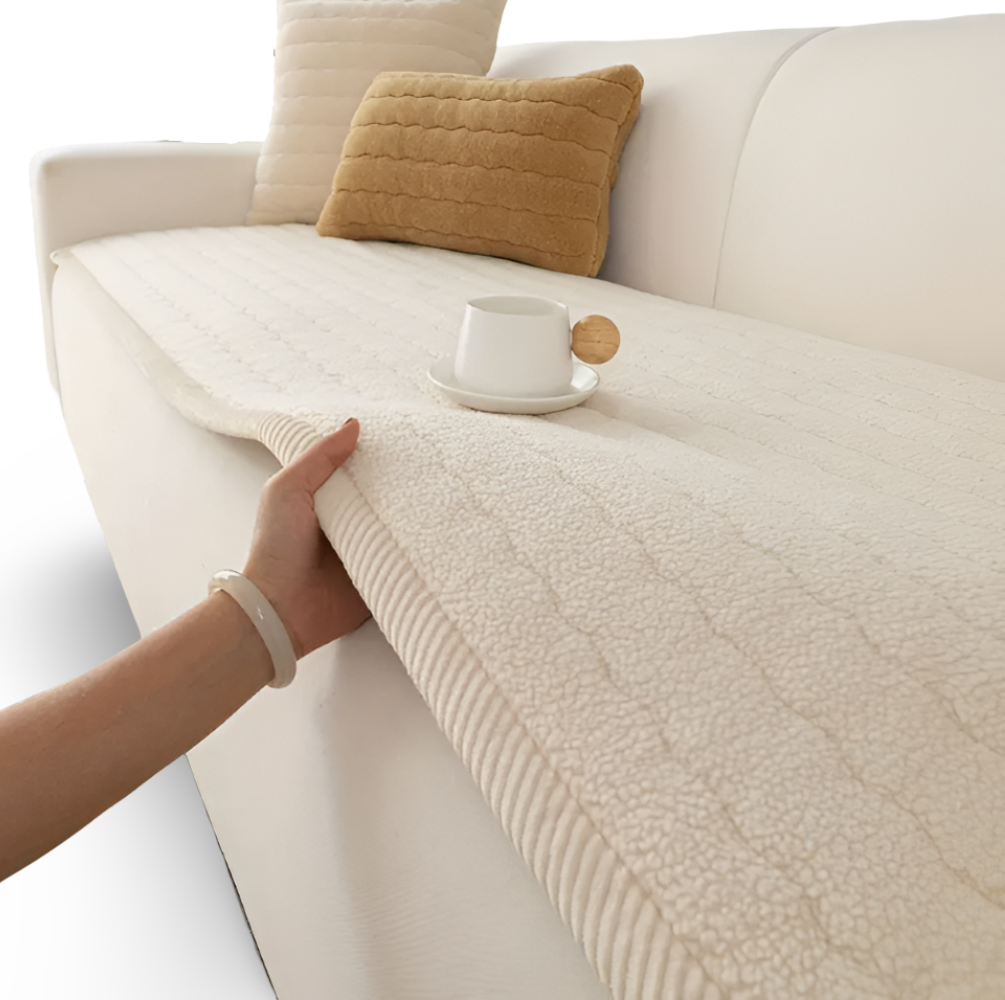 Non-Slip Quilted Cover for Loveseats and Sofas