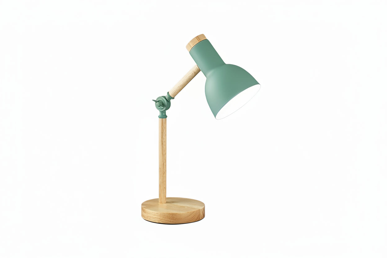 Nordic Wooden Desk Lamp Adjustable Modern Table Light