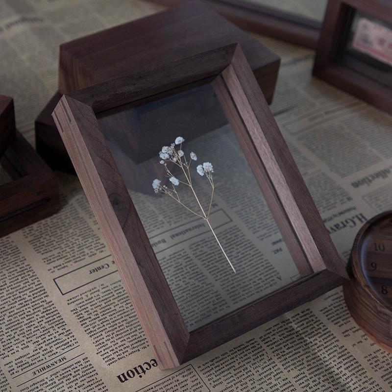 Nut Brown Picture Frame 10 x 15 cm – Elegant Wall Hanging and Tabletop Photo Frame in Natural Wood