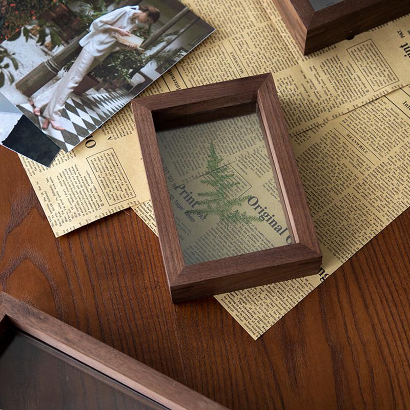 Nut Brown Picture Frame 10 x 15 cm – Elegant Wall Hanging and Tabletop Photo Frame in Natural Wood