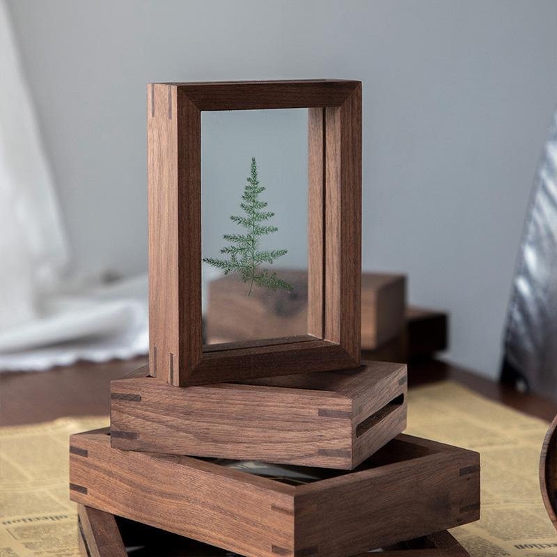 Nut Brown Picture Frame 10 x 15 cm – Elegant Wall Hanging and Tabletop Photo Frame in Natural Wood