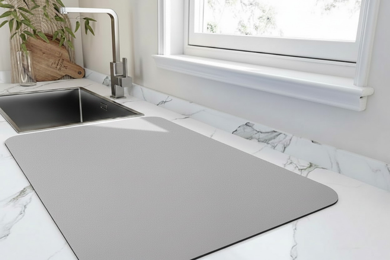Rectangular Diatomite Dish Drying Mat
