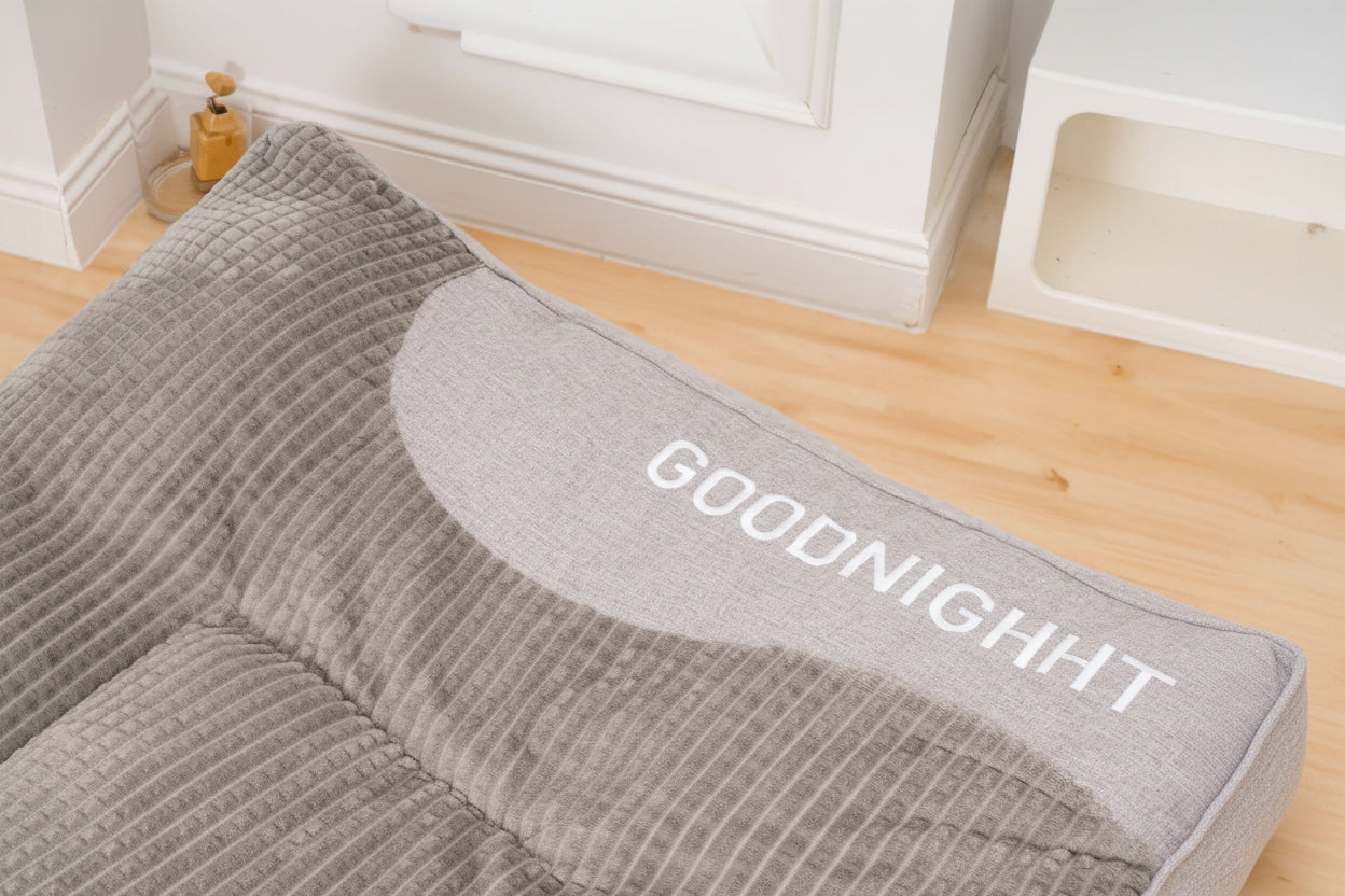 Dog Bed with Raised Headrest