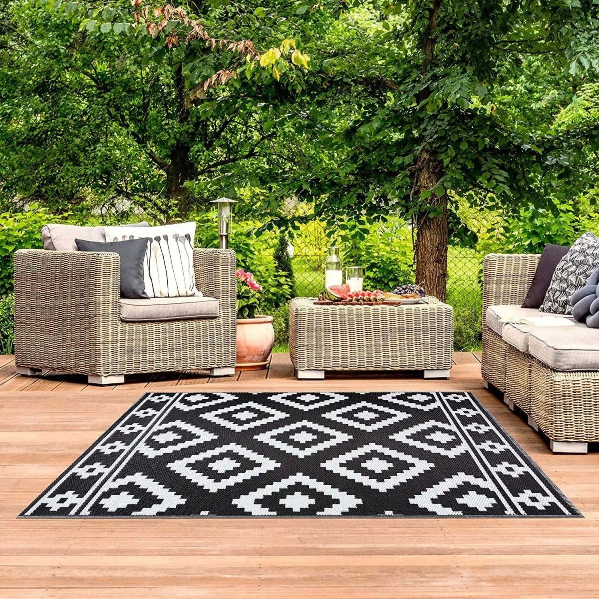 Outdoor Garden Carpet Weatherproof Durable Easy to Clean Patio Carpet