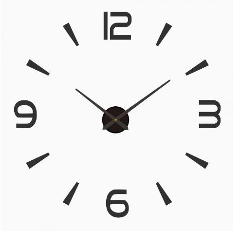 Customizable DIY Wall Clock Kit – Large 90cm Diameter Wall Clock Decor with Foam Numbers and Easy Installation