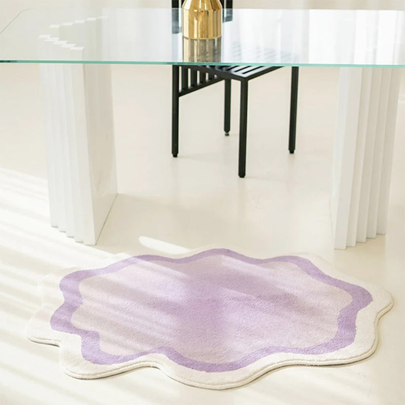 Pastel Cloud Carpet with Cheerful Design and Anti-Slip Backing