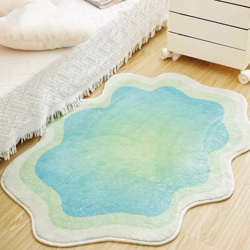 Pastel Cloud Carpet with Cheerful Design and Anti-Slip Backing