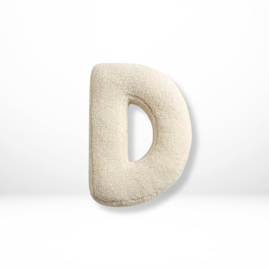 Personalized Velvet Decorative Cushion Cover - Soft Alphabet Pillow for Couch and Home Decor