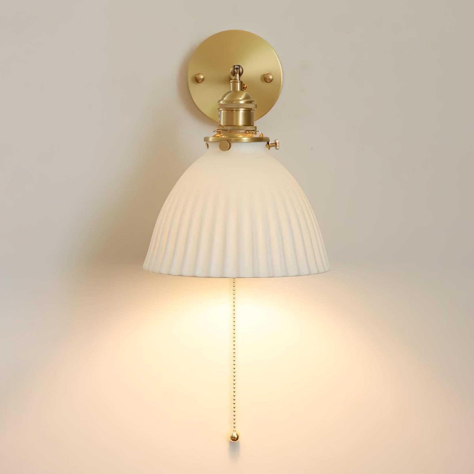 Pleated Modern Ceramic Wall Lamp