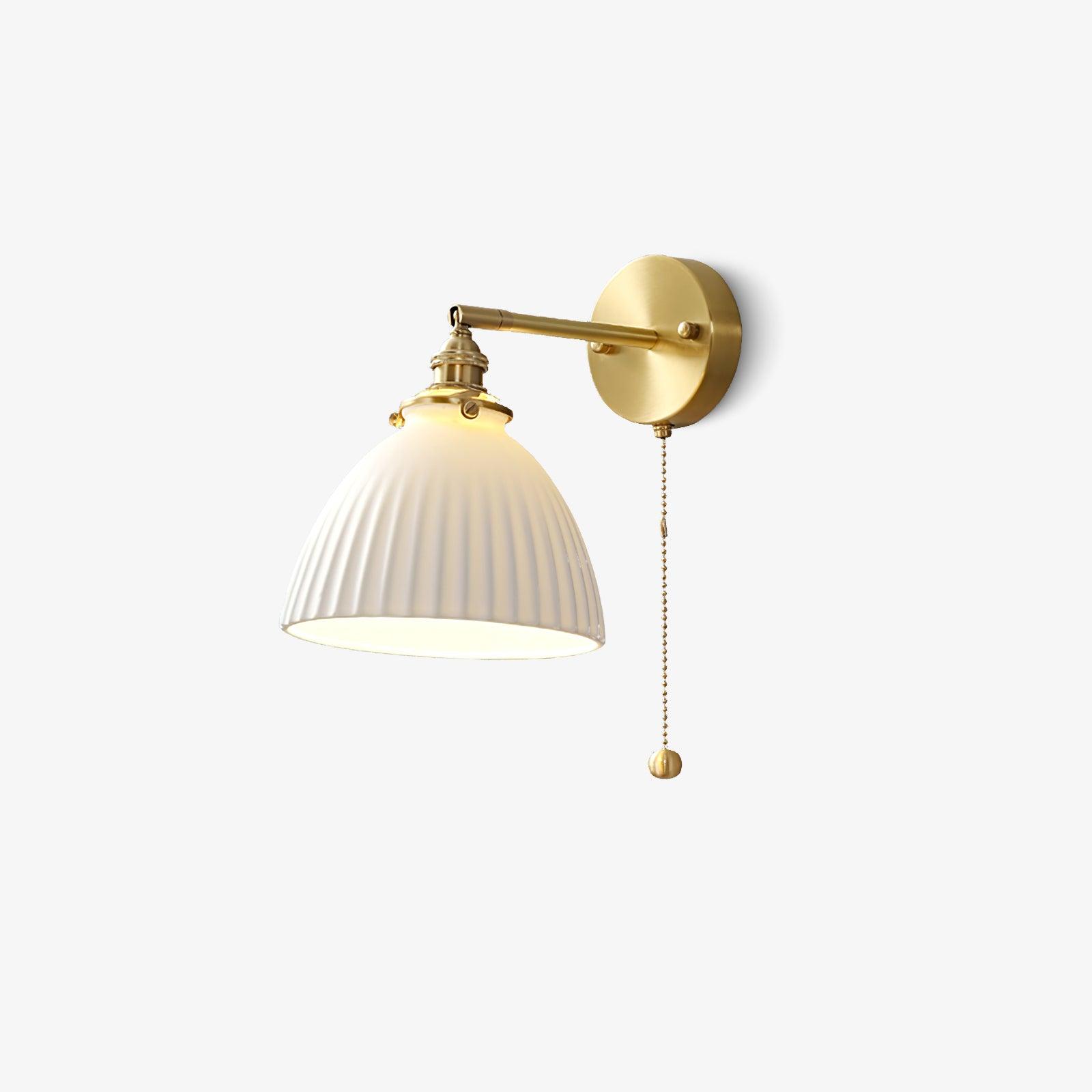 Pleated Modern Ceramic Wall Lamp