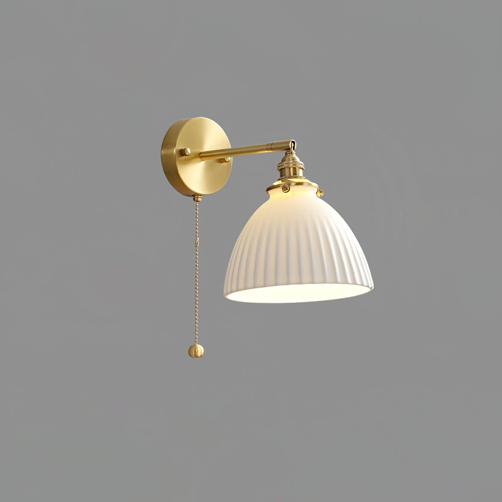 Pleated Modern Ceramic Wall Lamp