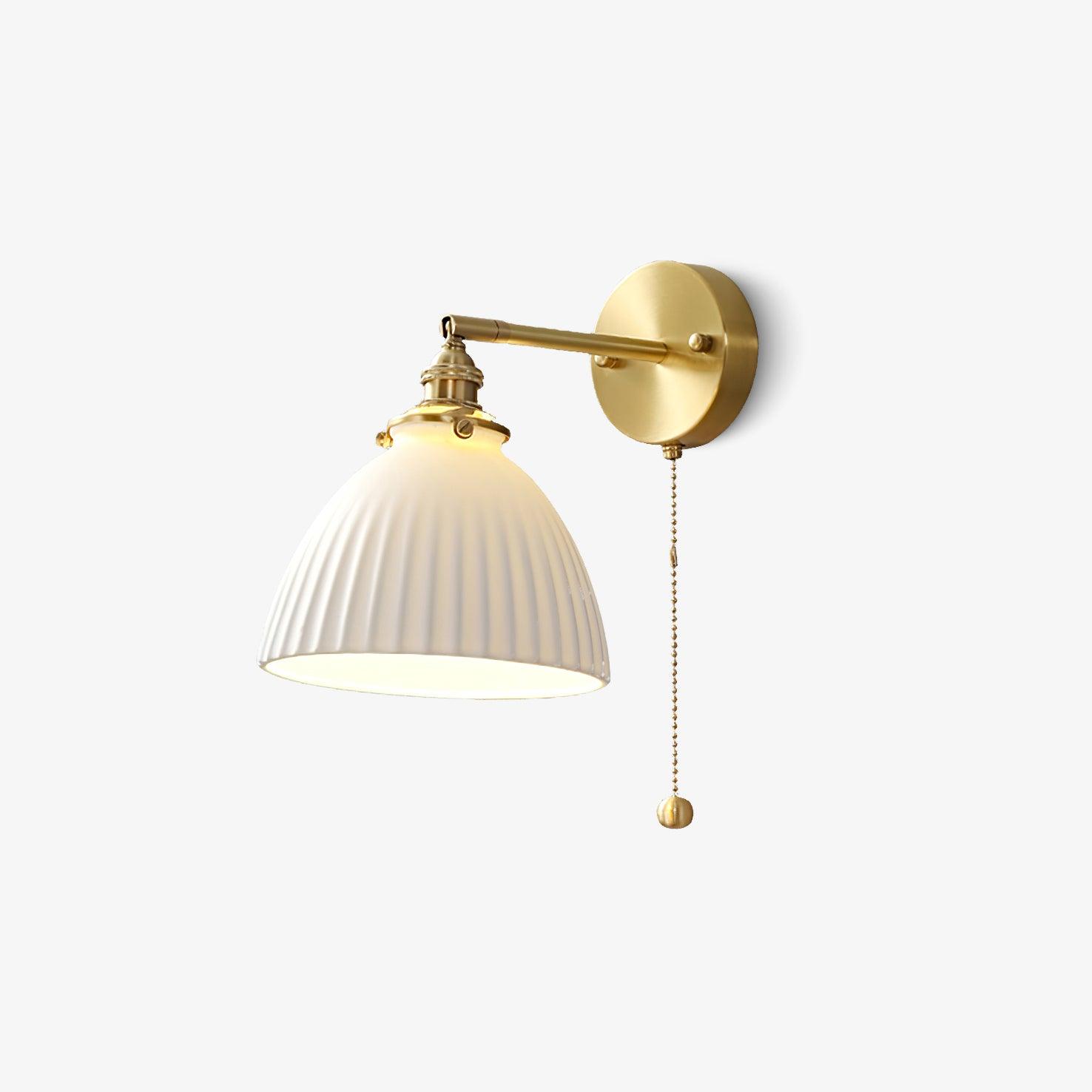 Pleated Modern Ceramic Wall Lamp