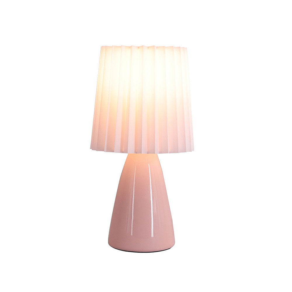 Pleated Fabric Shade Lamp