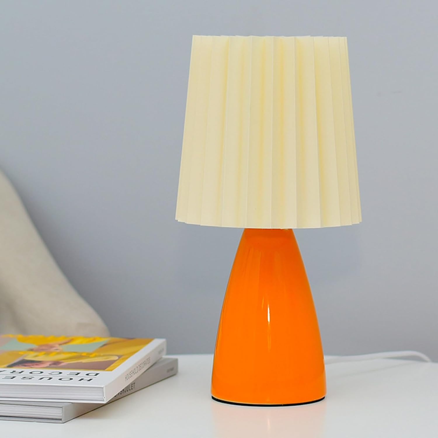 Pleated Fabric Shade Lamp