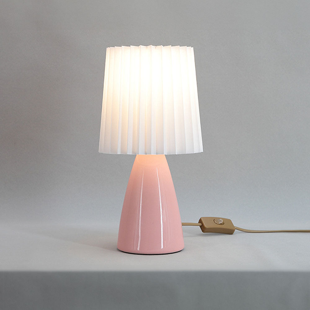 Pleated Fabric Shade Lamp