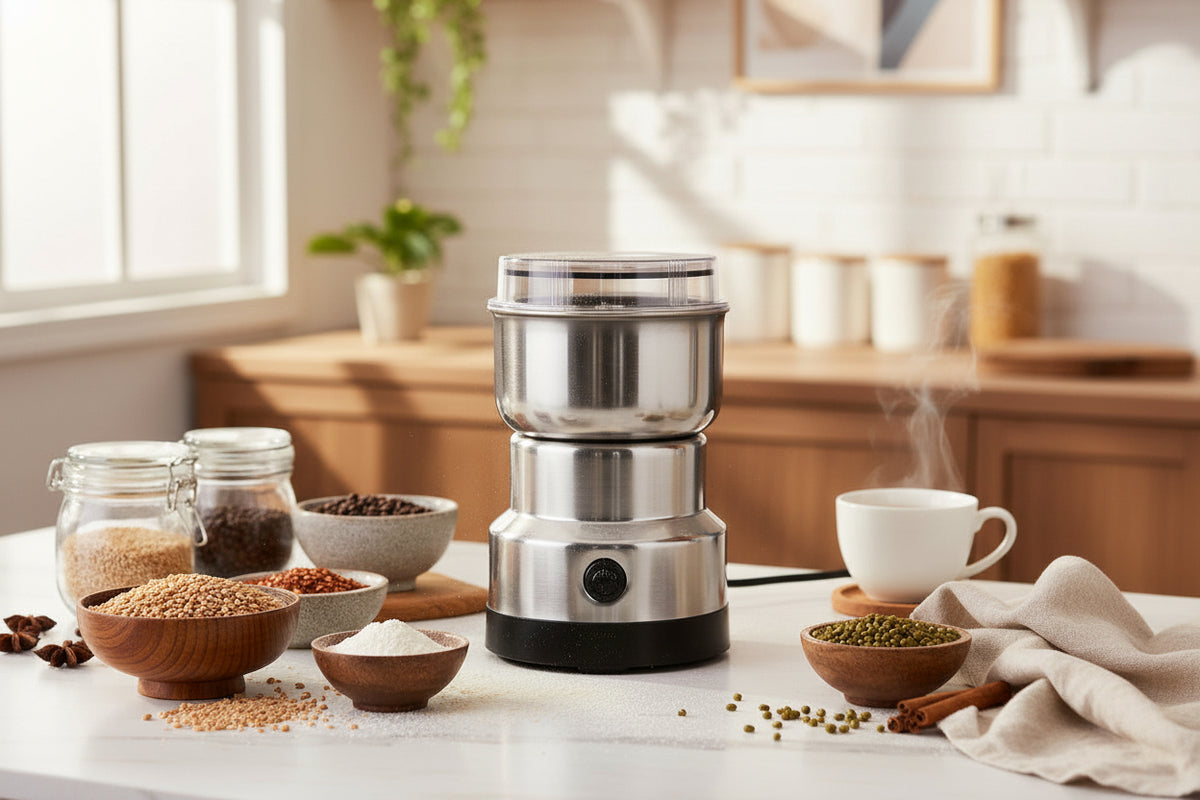 Portable Electric Coffee and Spice Grinder