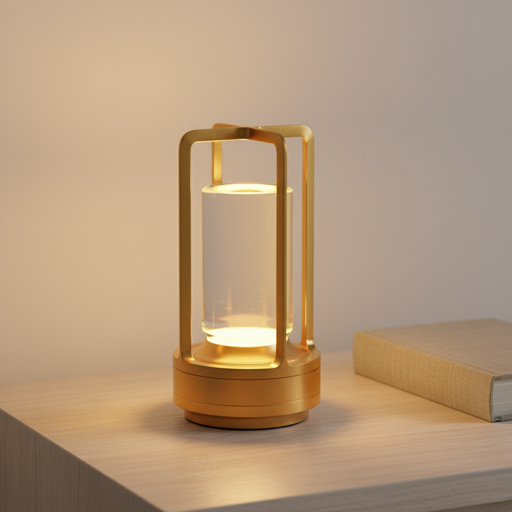 Rechargeable LED Lantern with Flicker Effect and 3-Stage Dimming
