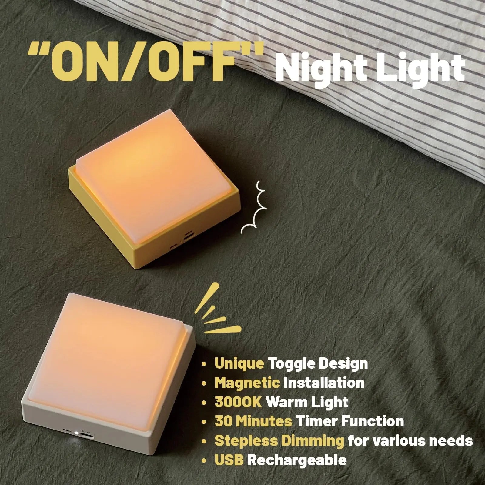 Rechargeable Dimmable Night Light
