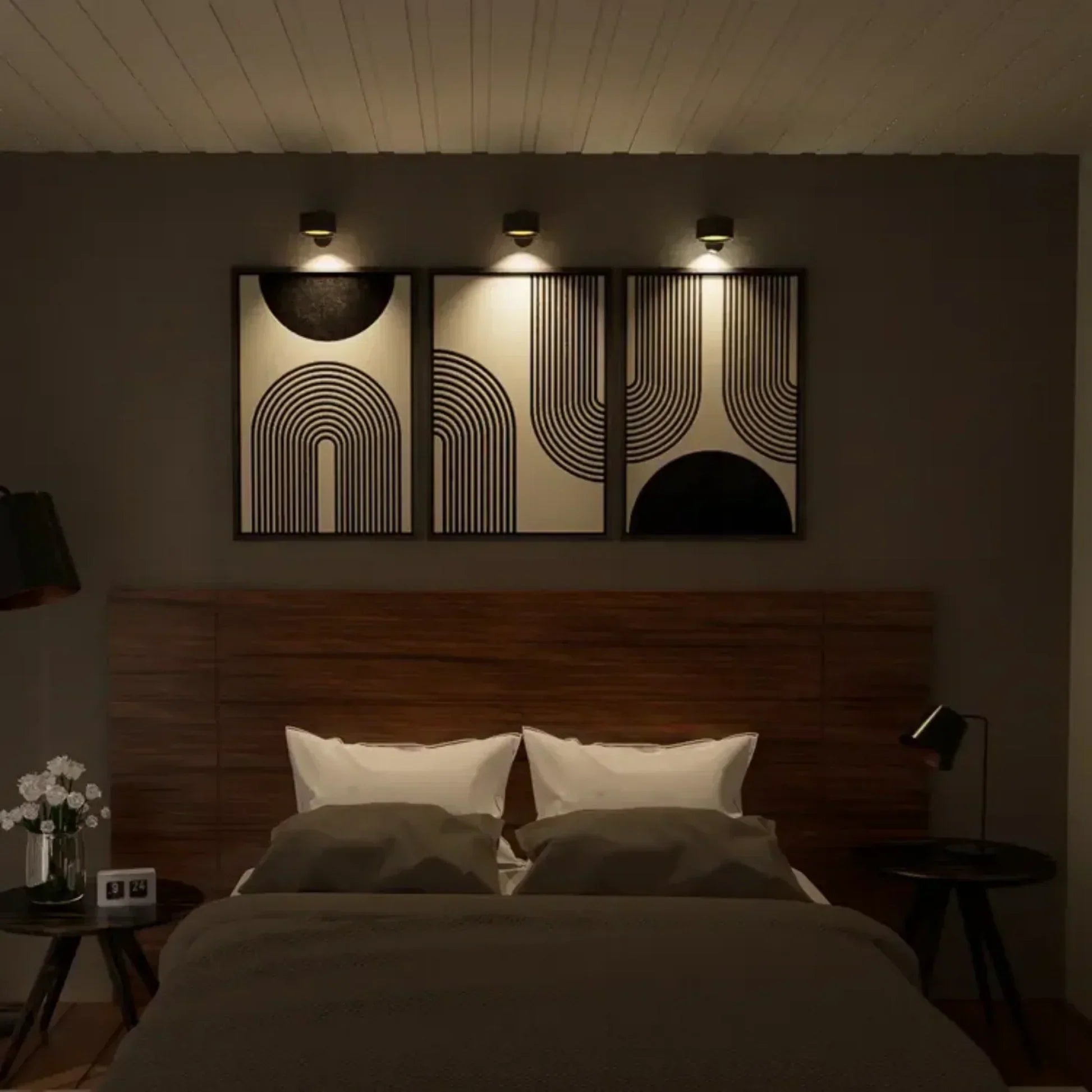 Rechargeable Dimmable Remote Control Wall Lamp