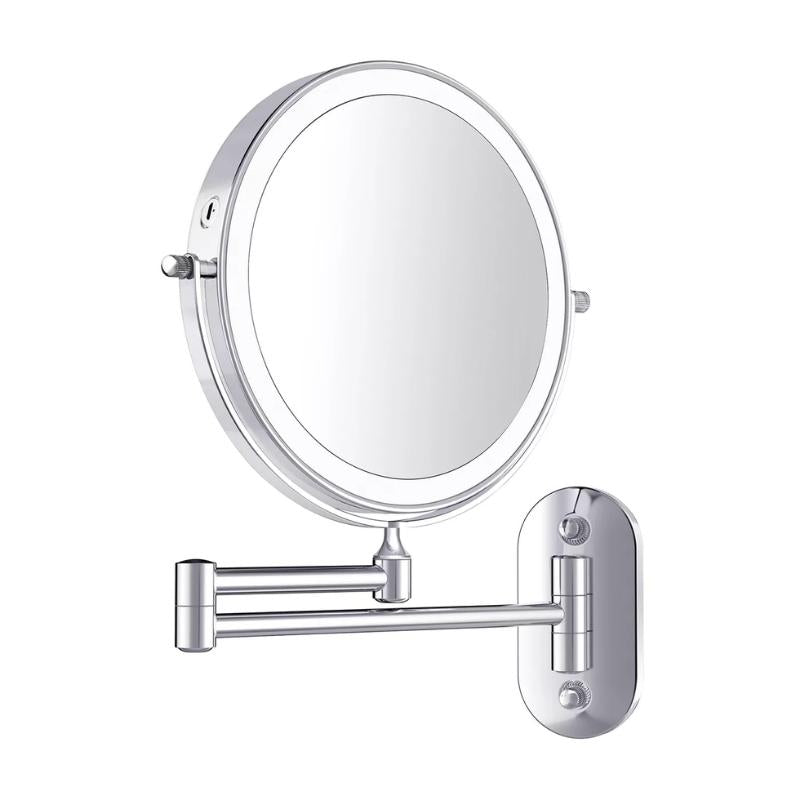 Rechargeable LED Magnifying Makeup Mirror with Touch Lighting